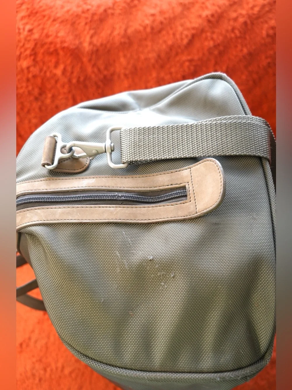 Briggs & Riley Carry On Weekender Duffel Bag Olive Green W/Strap